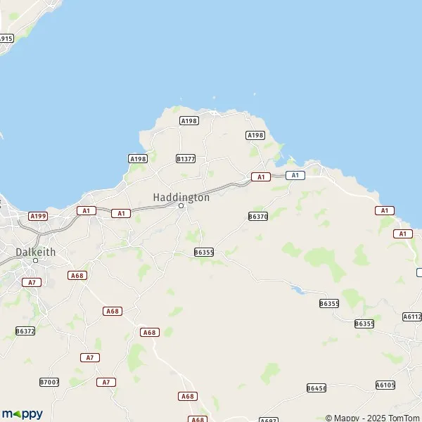 Plattegrond West Barns kaart van West Barns (EH42 1) en praktische info